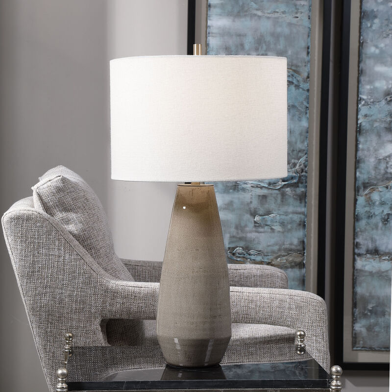 Uttermost Volterra Taupe-gray Table Lamp image number 3